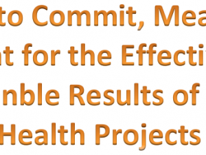 Aid Effectiveness requires effective measurement and accountability in global health projects
